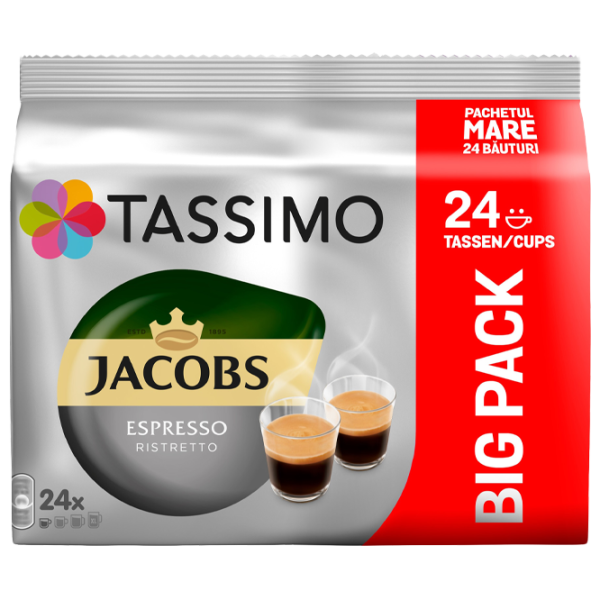 Cafea Jacobs Tassimo Ristretto Capsule/ Espresso/ 24 capsule photo 1