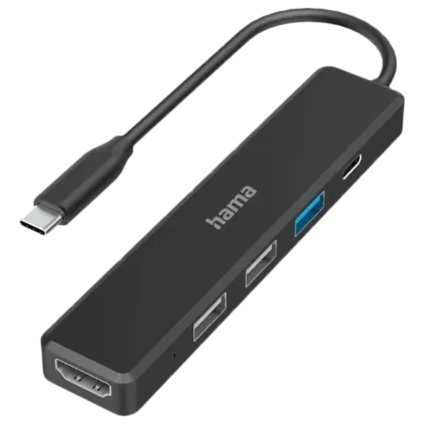 Адаптер Hama 300080 USB Type-C/ Черный photo 1
