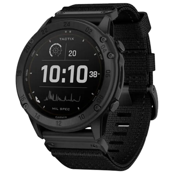 Умные часы Garmin Tactix Delta Solar Edition 1.4"/ 51 мм/ Черный - Чёрный/ 010-02357-10 photo 1