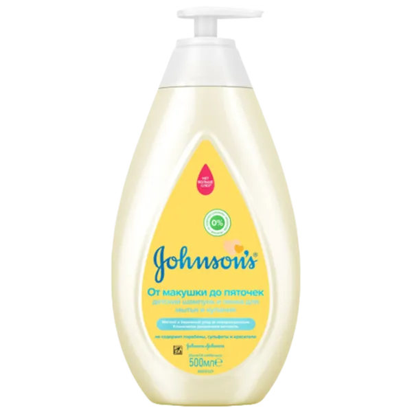 Шампунь и гель Johnson’s Baby Top-To-Toe 500 мл/ 0+ photo 1