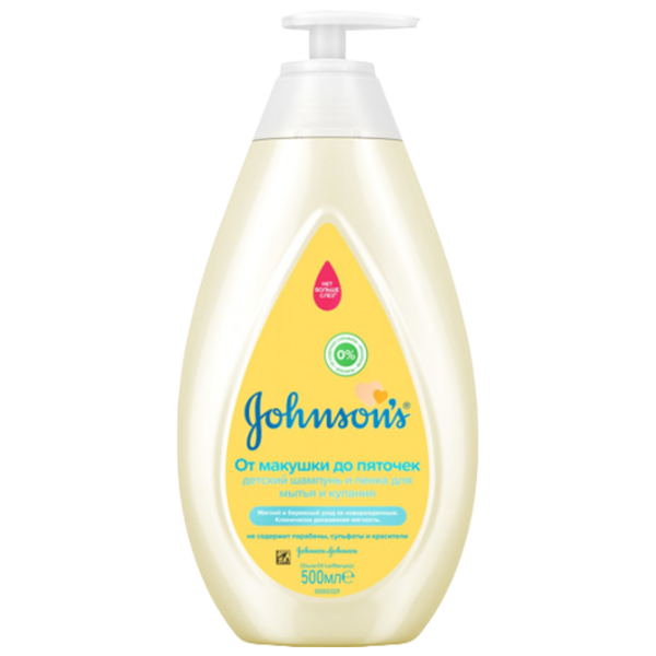 Шампунь и гель Johnson’s Baby Top-To-Toe 500 мл/ 0+ photo 1
