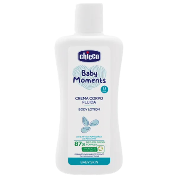 Детское молочко для тела Chicco Baby Moments 0+/ Для увлажнения/ 200 мл photo 1