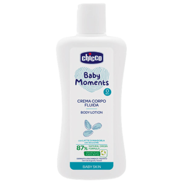Детское молочко для тела Chicco Baby Moments 0+/ Для увлажнения/ 200 мл photo 1