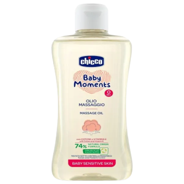Ulei pentru bebeluși Chicco Baby Moments 0+/ Universal/ 200 ml photo 1