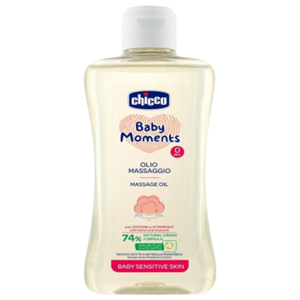 Ulei pentru bebeluși Chicco Baby Moments 0+/ Universal/ 200 ml photo 1