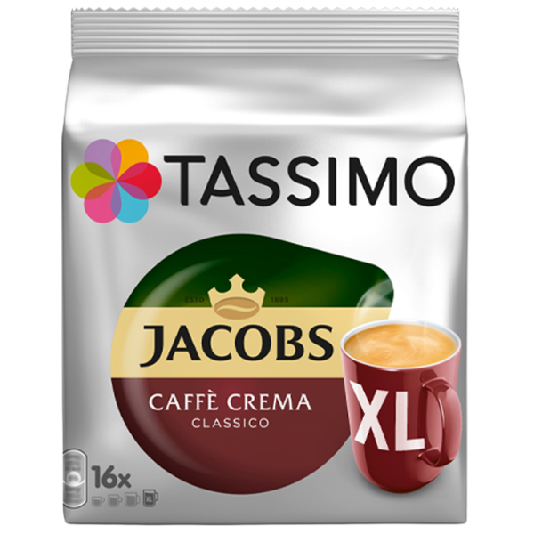 Cafea Jacobs Tassimo XL Capsule/ Caffe Crema/ 16 capsule photo 1