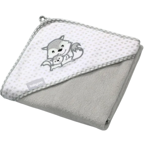 Детское полотенце BabyOno 0345/ 03 100 x 100 см/ Бамбук/ Серый photo 1