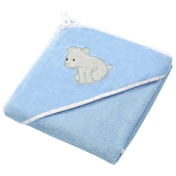 Детское полотенце BabyOno 0540/ 04 100 x 100 см/ Хлопок/ Синий photo 1