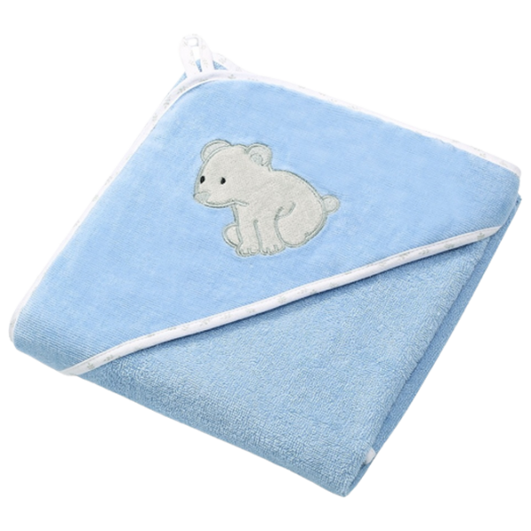 Детское полотенце BabyOno 0540/ 04 100 x 100 см/ Хлопок/ Синий photo 1
