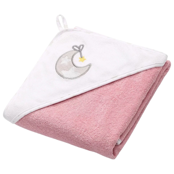 Детское полотенце BabyOno 0142/ 10 100 x 100 см/ Cotton/ Розовый photo 1