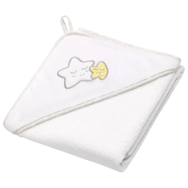Детское полотенце BabyOno 0141/ 07 76 x 76 см/ Хлопок/ Белый photo 1