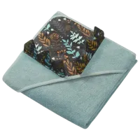 Prosop pentru bebeluși BabyOno Hedgehog Spines 100 x 100 cm/ Bumbac/ Green