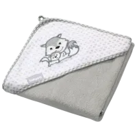 Prosop pentru bebeluși BabyOno 0346/ 03 100 x 100 cm/ Bumbac/ Gray