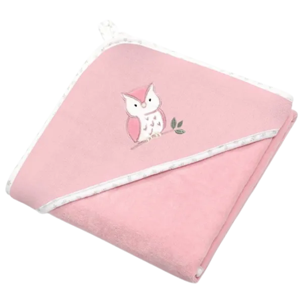 Детское полотенце BabyOno 0540/ 03 100 x 100 см/ Хлопок/ Розовый photo 1
