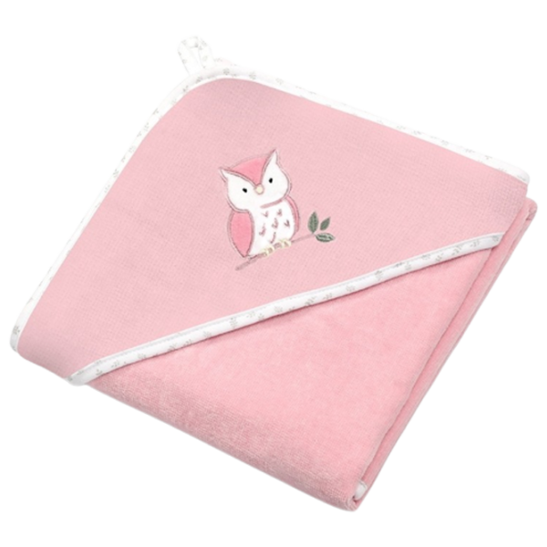 Детское полотенце BabyOno 0540/ 03 100 x 100 см/ Хлопок/ Розовый photo 1