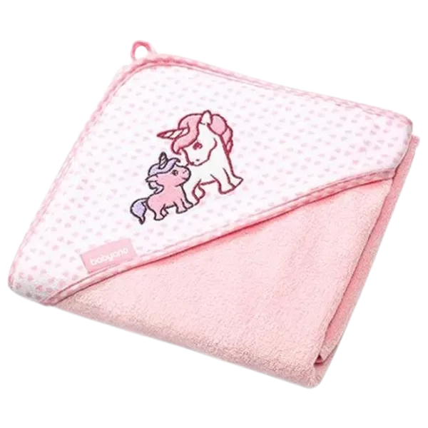 Детское полотенце BabyOno 0346/ 01 100 x 100 см/ Бамбук/ Розовый photo 1