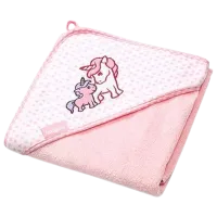 Prosop pentru bebeluși BabyOno 0346/ 01 100 x 100 cm/ Bambus/ Pink