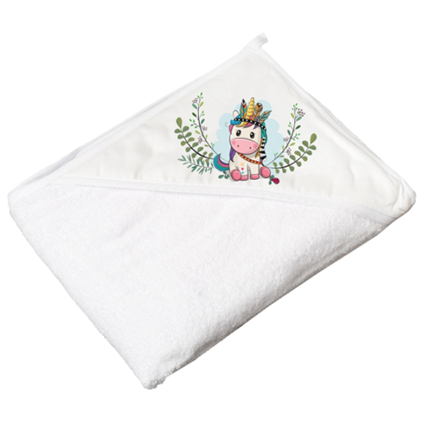 Детское полотенце Tega Baby Wild&Free 100 x 100 см/ Хлопок/ Белый photo 1
