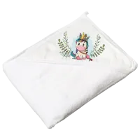 Prosop pentru bebeluși Tega Baby Wild&Free 100 x 100 cm/ Bumbac/ White