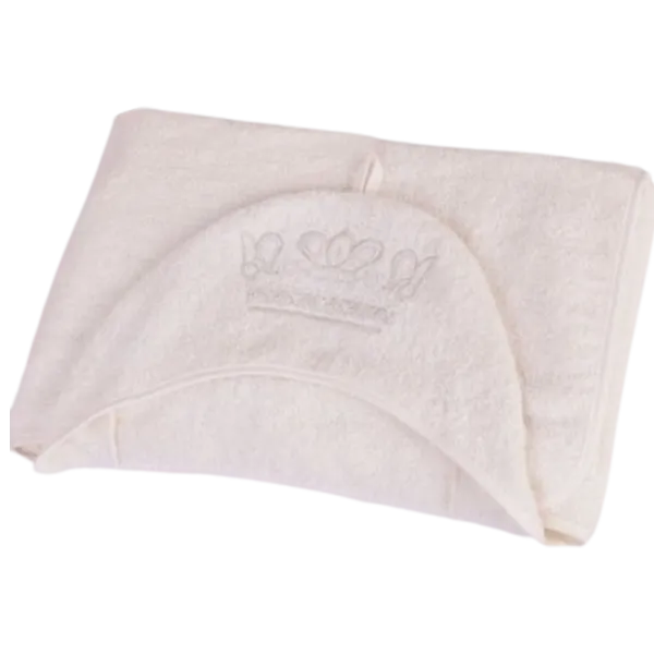 Детское полотенце Veres Corona milk 80 x 120 см/ Хлопок/ Белый photo 1