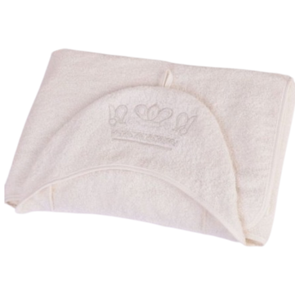 Детское полотенце Veres Corona milk 80 x 120 см/ Хлопок/ Белый photo 1