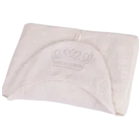 Prosop pentru bebeluși Veres Corona milk 80 x 120 cm/ Bumbac/ White