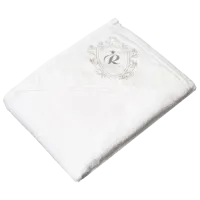 Prosop pentru bebeluși Tega Baby Royal Baby 100 x 100 cm/ Bumbac/ White