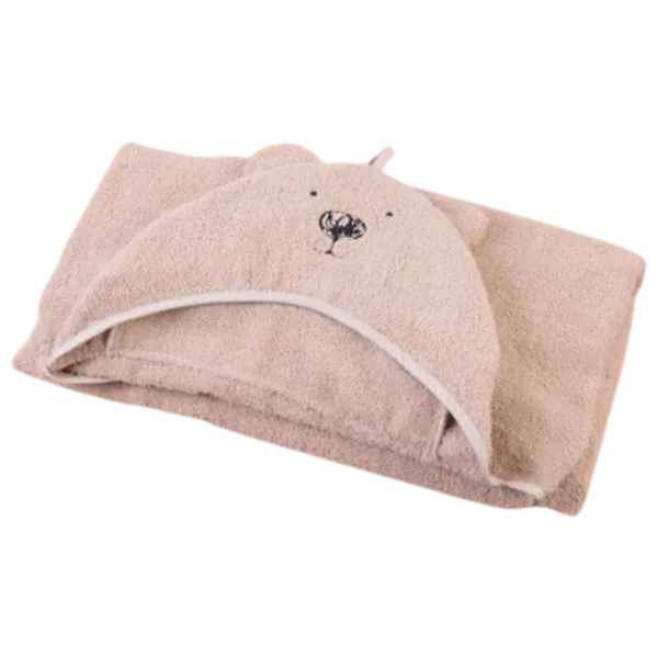 Детское полотенце Veres Bear 80 x 120 см/ Хлопок/ Слоновая кость photo 1