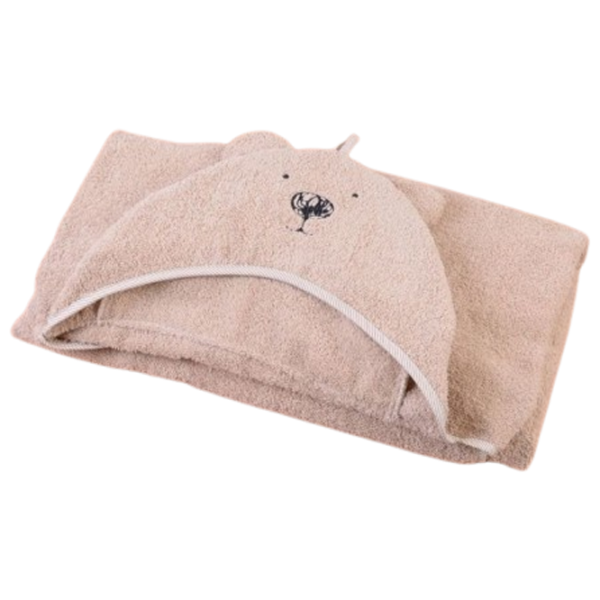 Детское полотенце Veres Bear 80 x 120 см/ Хлопок/ Слоновая кость photo 1