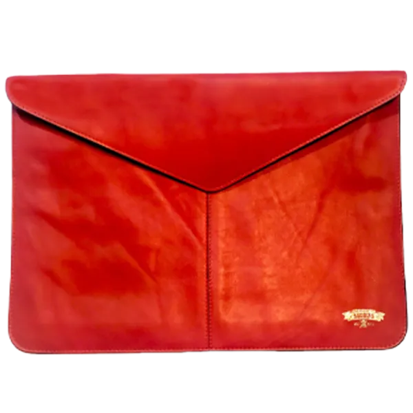 Husă pentru laptop Baggins Leather Sleeve 14"/ Red photo 1