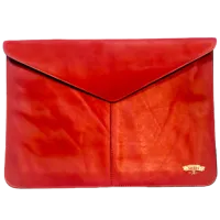 Husă pentru laptop Baggins Leather Sleeve 14"/ Red