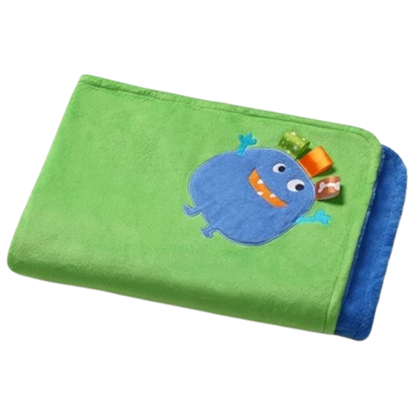Patura 3D bilaterala din microfibra 75/100 BabyOno Green 1401/04 75 x 100 см/ Микрофибра photo 1