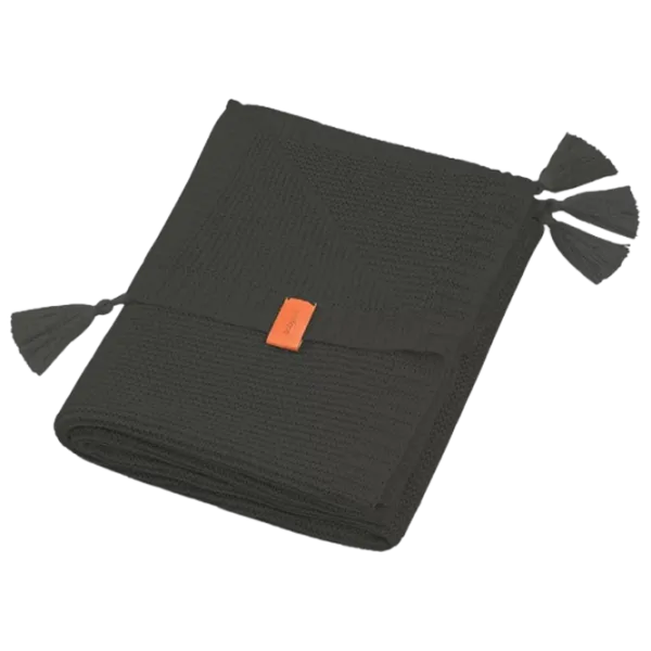 Plapuma tricotaj din bambus BabyOno Black 0546/01 75 x 100 см/ Бамбук photo 1
