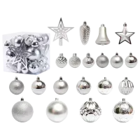 Jucării pentru brad Christmas NY19 Silver