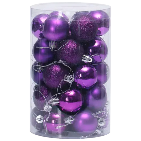 Jucării pentru brad Christmas NY30 4 cm/ Purple photo 1