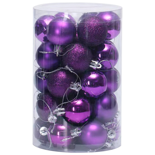 Jucării pentru brad Christmas NY30 4 cm/ Purple photo 1