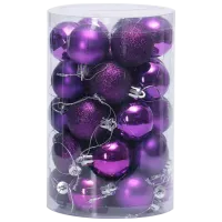 Jucării pentru brad Christmas NY30 4 cm/ Purple