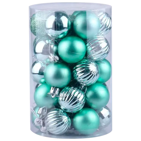 Jucării pentru brad Christmas NY44 4 cm/ Light green photo 1