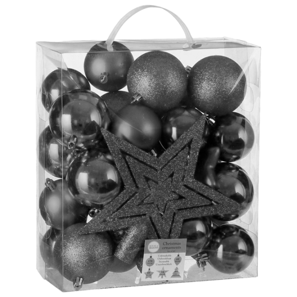 Игрушки для ёлки Christmas NY35 Черный photo 1