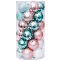 Jucării pentru brad Christmas NY36 6 cm/ Rose Gold