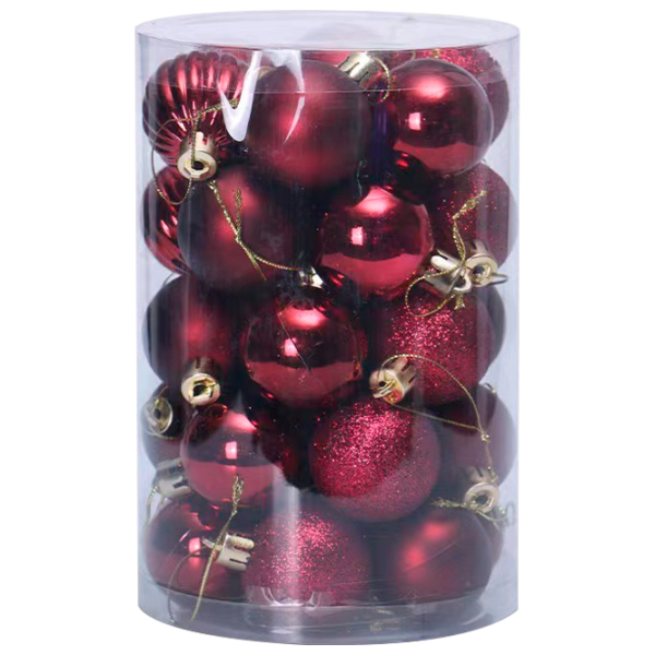 Игрушки для ёлки Christmas NY42 4 см/ Красный photo 1
