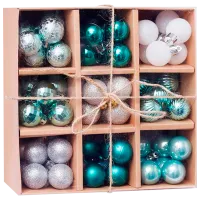 Игрушки для ёлки Christmas NY1 3 см/ Зелёный