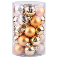 Jucării pentru brad Christmas NY16 4 cm/ Gold