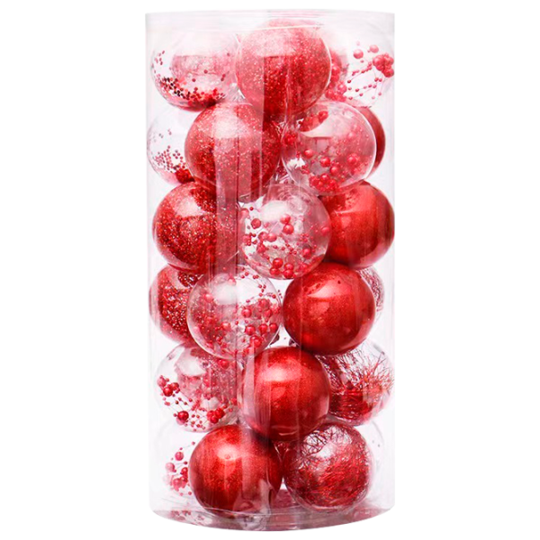 Игрушки для ёлки Christmas NY29 6 см/ Красный photo 1