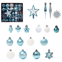 Jucării pentru brad Christmas NY27 Light Blue