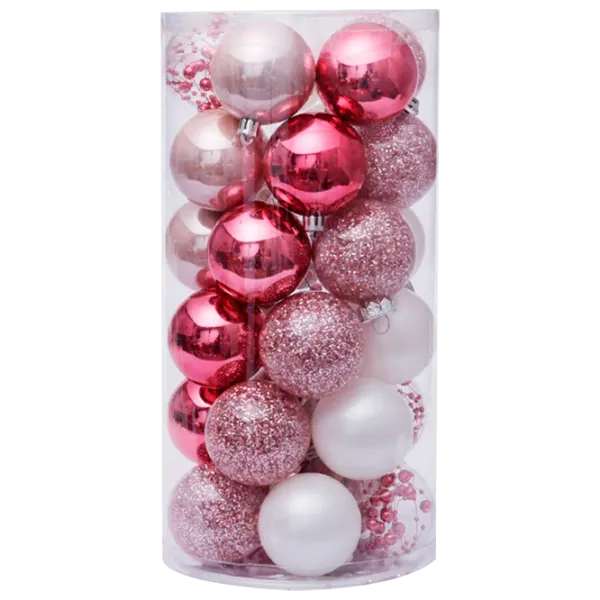 Jucării pentru brad Christmas NY38 6 cm/ Rose, red photo 1