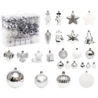 Jucării pentru brad Christmas NY18 Silver