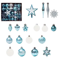 Игрушки для ёлки Christmas NY2 3 см/ Светло-синий