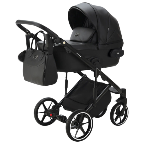 Детская коляска Adamex Lumi Air Delux SA-2/ Черный photo 1
