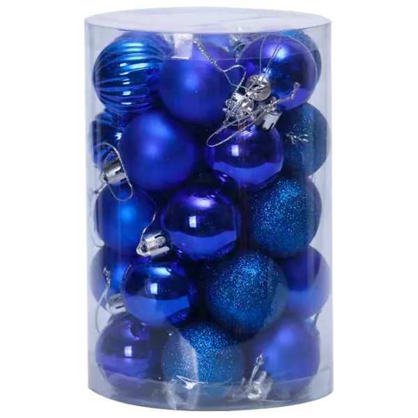 Игрушки для ёлки Christmas NY11 4 см/ Синий photo 1